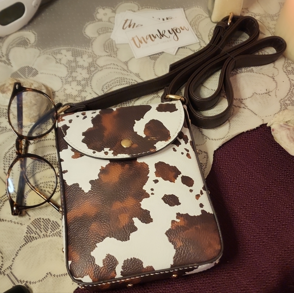 Cowprint Purse